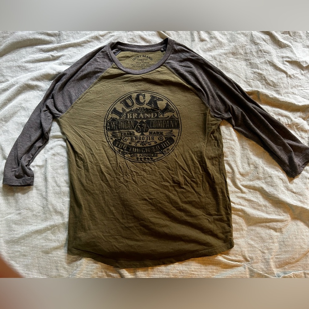 Lucky Brand Raglan Baseball Tee